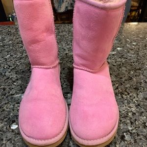 Uggs short I boot sheepskin in pink dawn